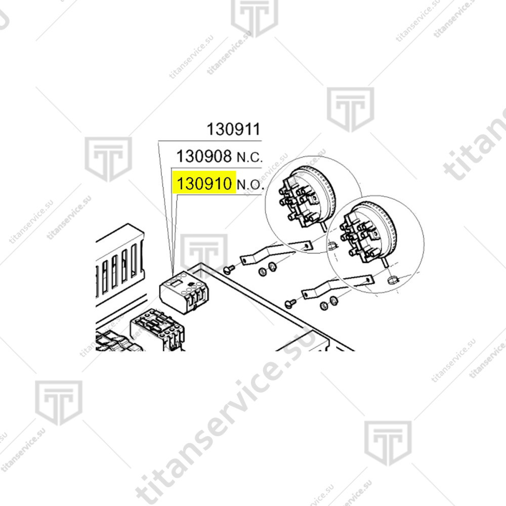 Контактор для посудомоечной машины Comenda NL 402 E 130910 - фото №1