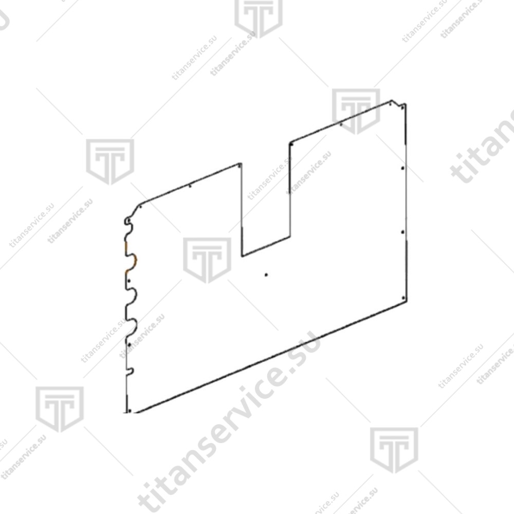 Задняя панель для пароконвектомата Unox XVC305E 0F1450A0 - фото №1