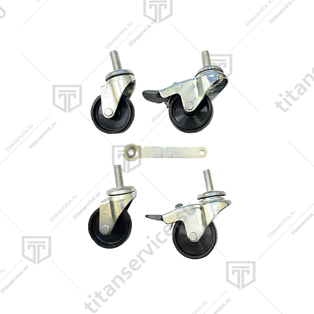 Комплект колес основания тестомеса спирального Apach Cook Line  ASM22F 2S 8K010001 - фото №1