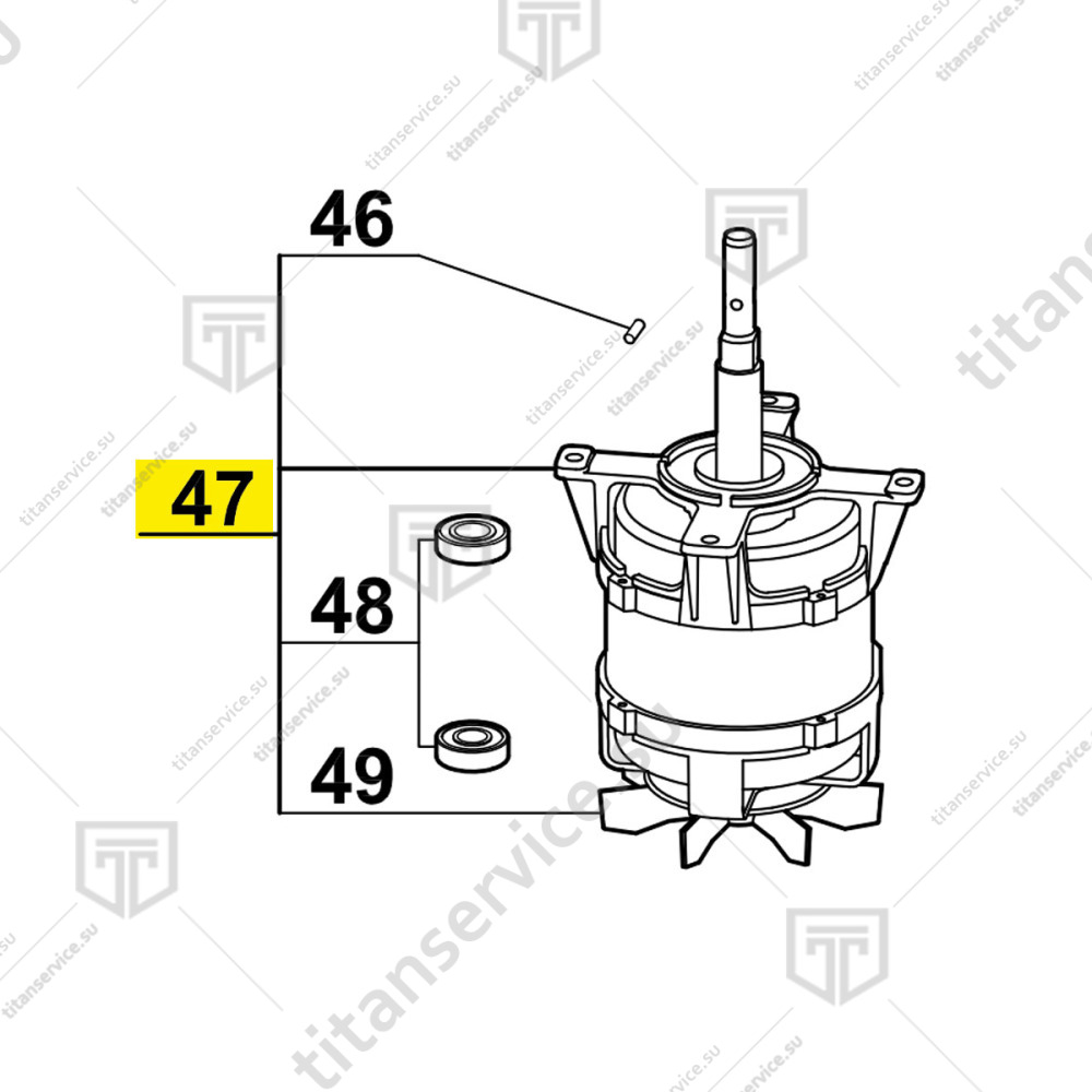 Электродвигатель для кухонного процессора Robot Coupe R602 V.V 303009 - фото №1