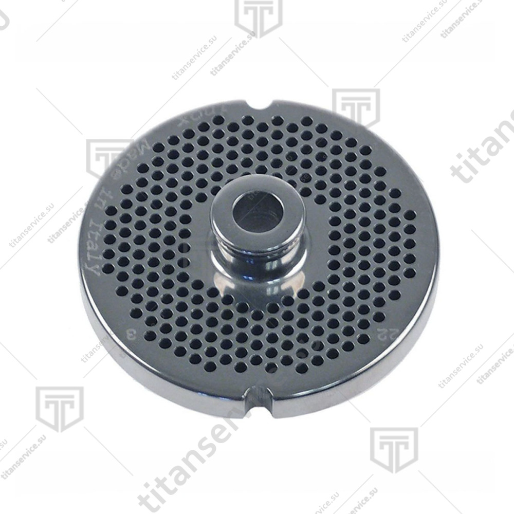 Решетка самозатачивающаяся со ступицей для мясорубки 3мм Fama TS /TI 22 F0410 оригинал - фото №1