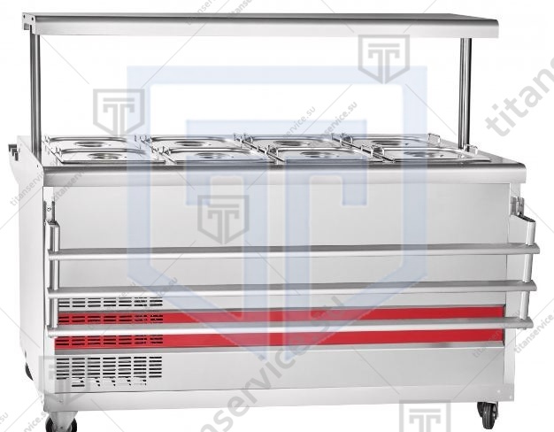 Прилавок холодильный Abat ПВВ(Н)-70ПМ-НШ - фото №1