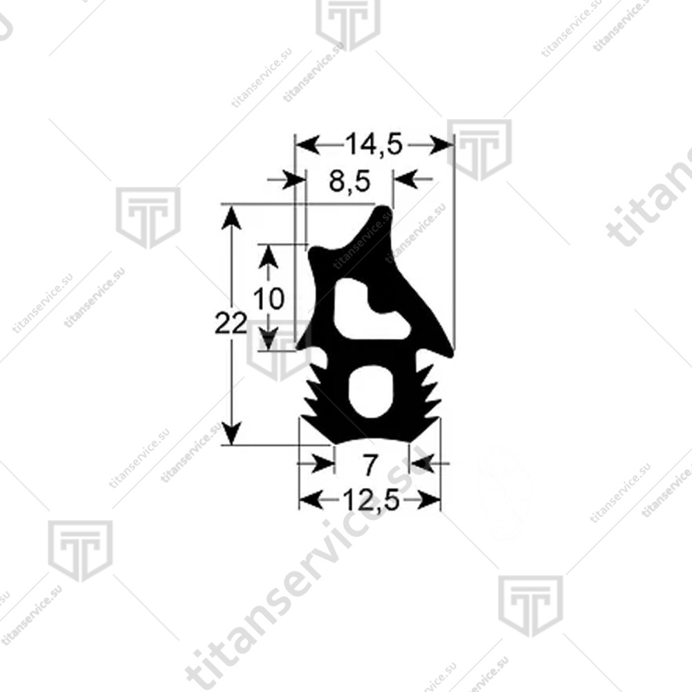 Уплотнитель двери для печи конвекционной Unox XEBC-06EU KGN1567A/KGN1567A - фото №2