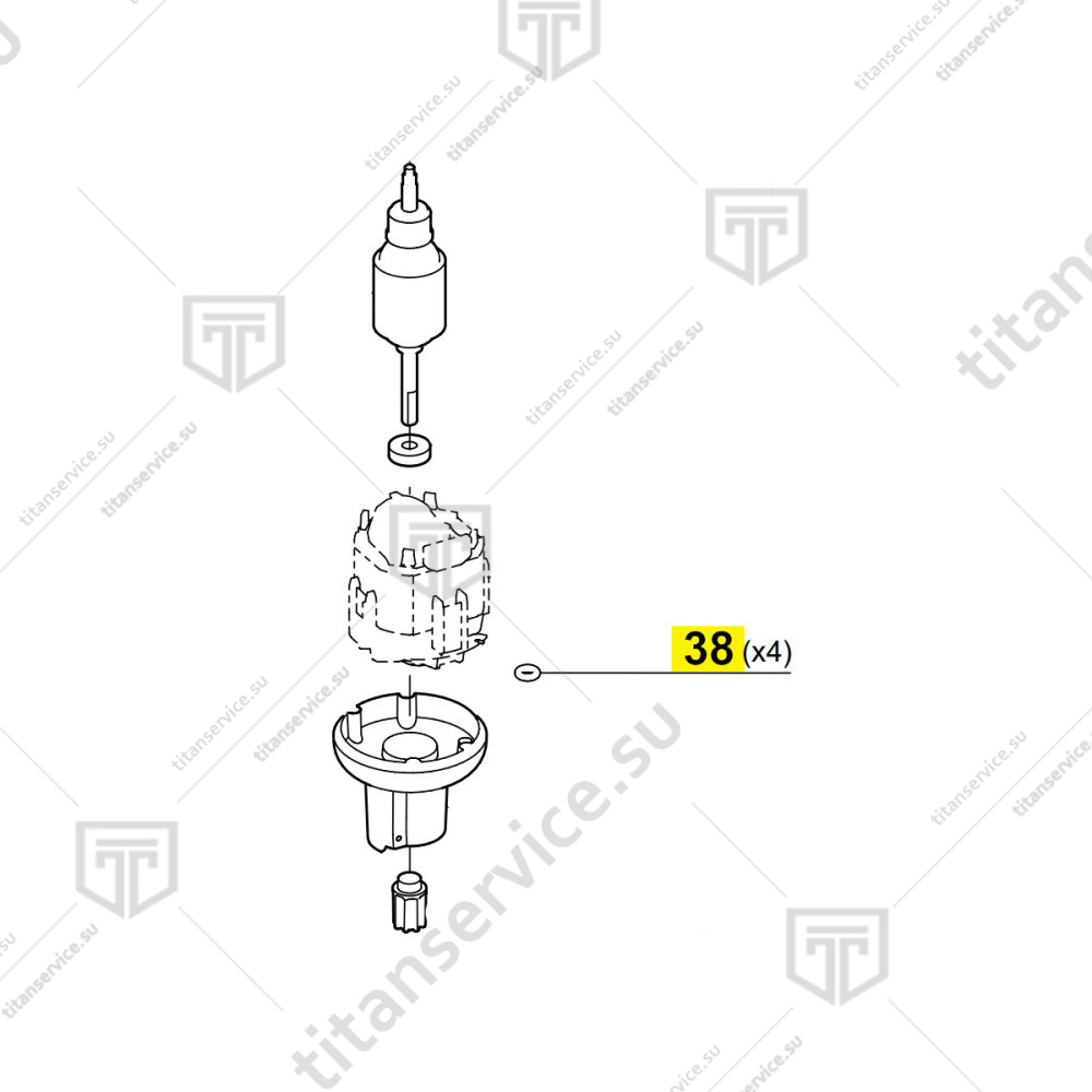 Уплотнитель 15x2мм  80 SH для миксера ручного Robot Coupe 89639 - фото №1