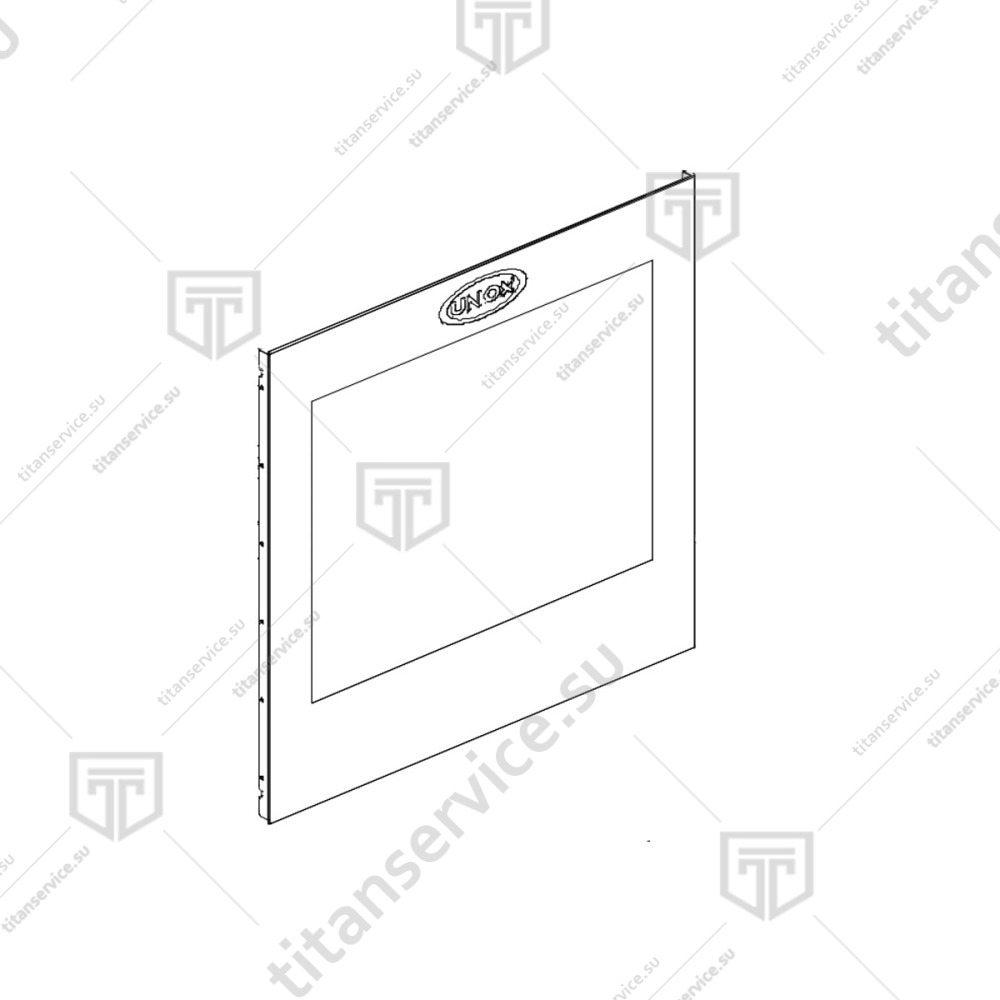 Дверь в сборе для печи конвекционной Unox XBC 605/XVC 1205 P KDR1136B - фото №1