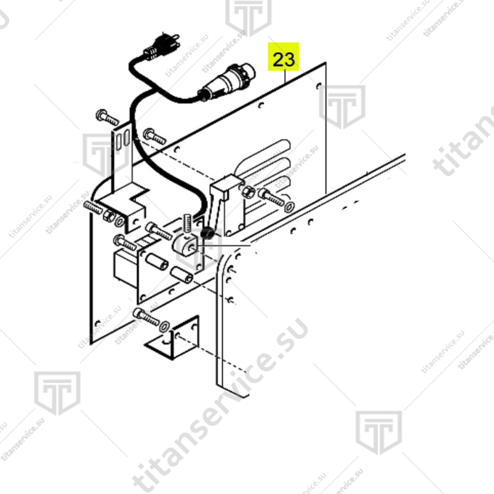 Кожух для тестораскатки Fimar SI/320/420/520 SL2168 - фото №1