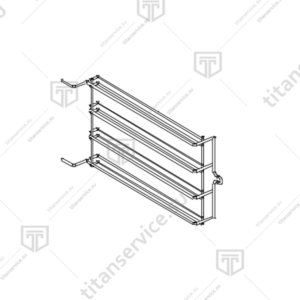 Направляющая боковая правая/левая для печи конвекционной Unox XF 043 GR1105A0 - фото №1