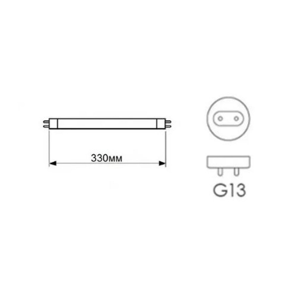 Лампочка сменная для лампы инсектицидной Vaitto IK-GD-720 F10W T8 BL