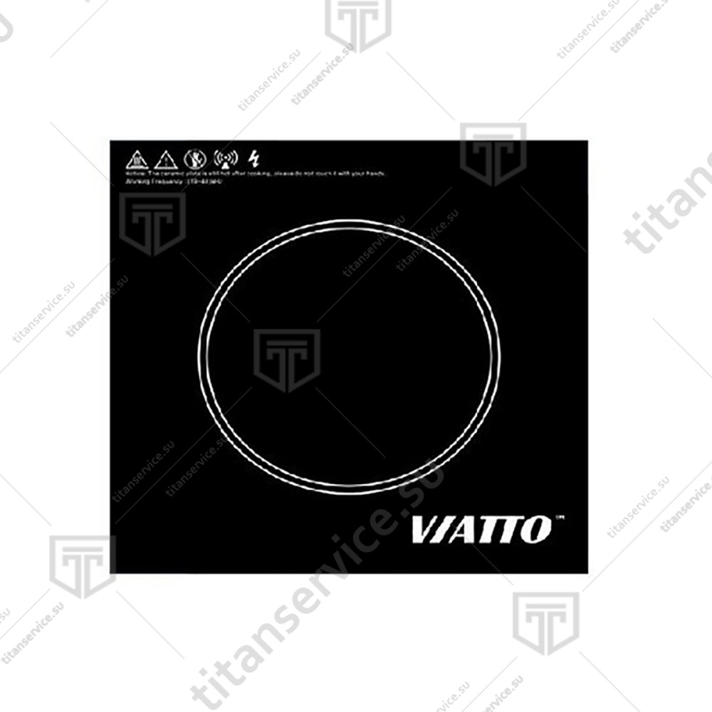 Стекло термостойкое 278,5x278,5x4мм для индукционной плиты Viatto VA-IC3504/3506 - фото №1