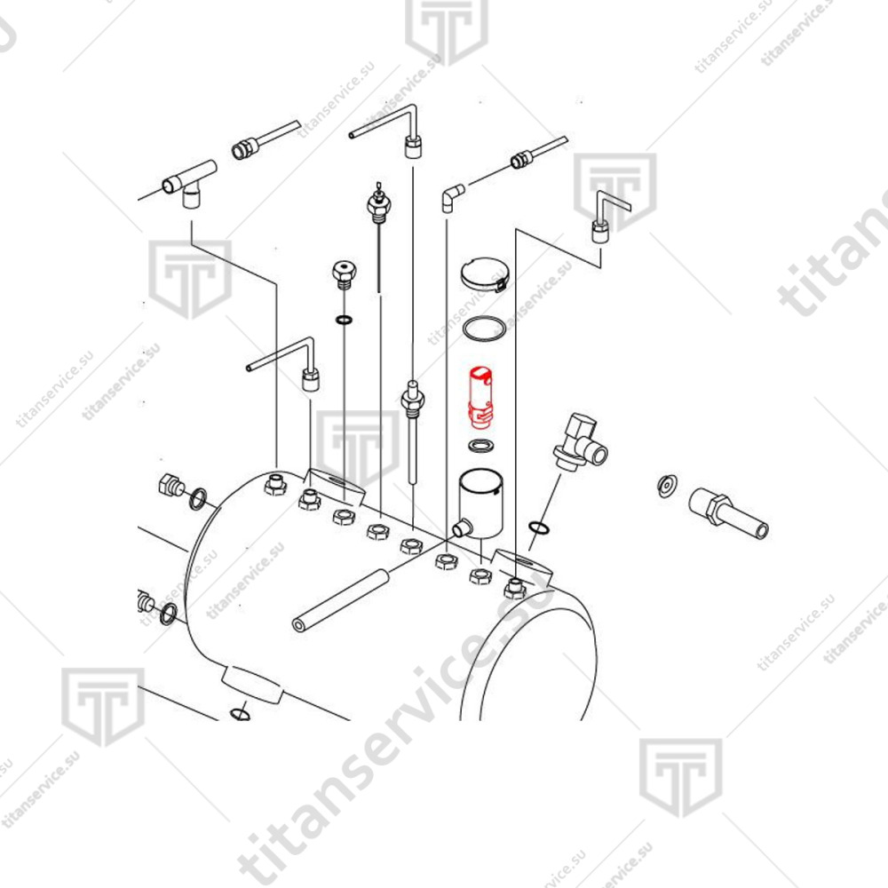 Клапан антивакуумный для кофемашины Sanremo Napoli/Capri/Zoe 10652092B - фото №3