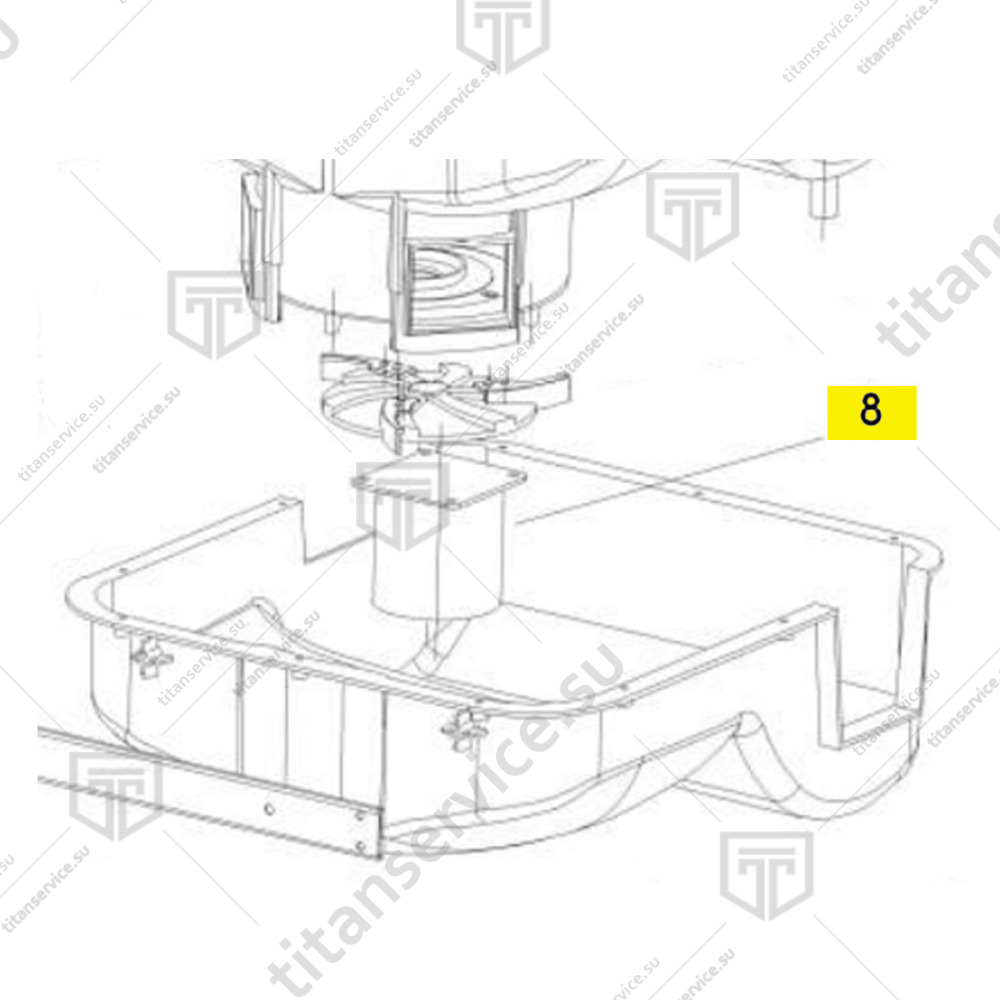 Мотор для льдогенератора Hurakan HKN-IMSD15 - фото №1