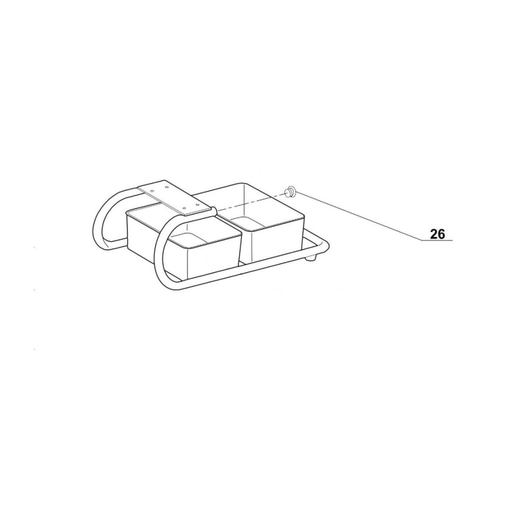 Заглушка трубки для машины протирочной Robot Coupe C80 500559