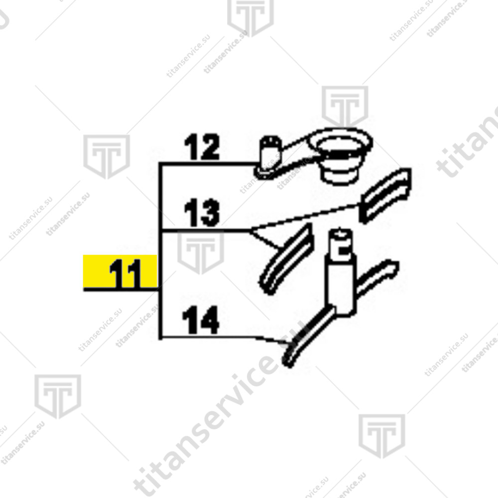 Скребок крышки для куттера Robot Coupe R60 A 59514 - фото №1