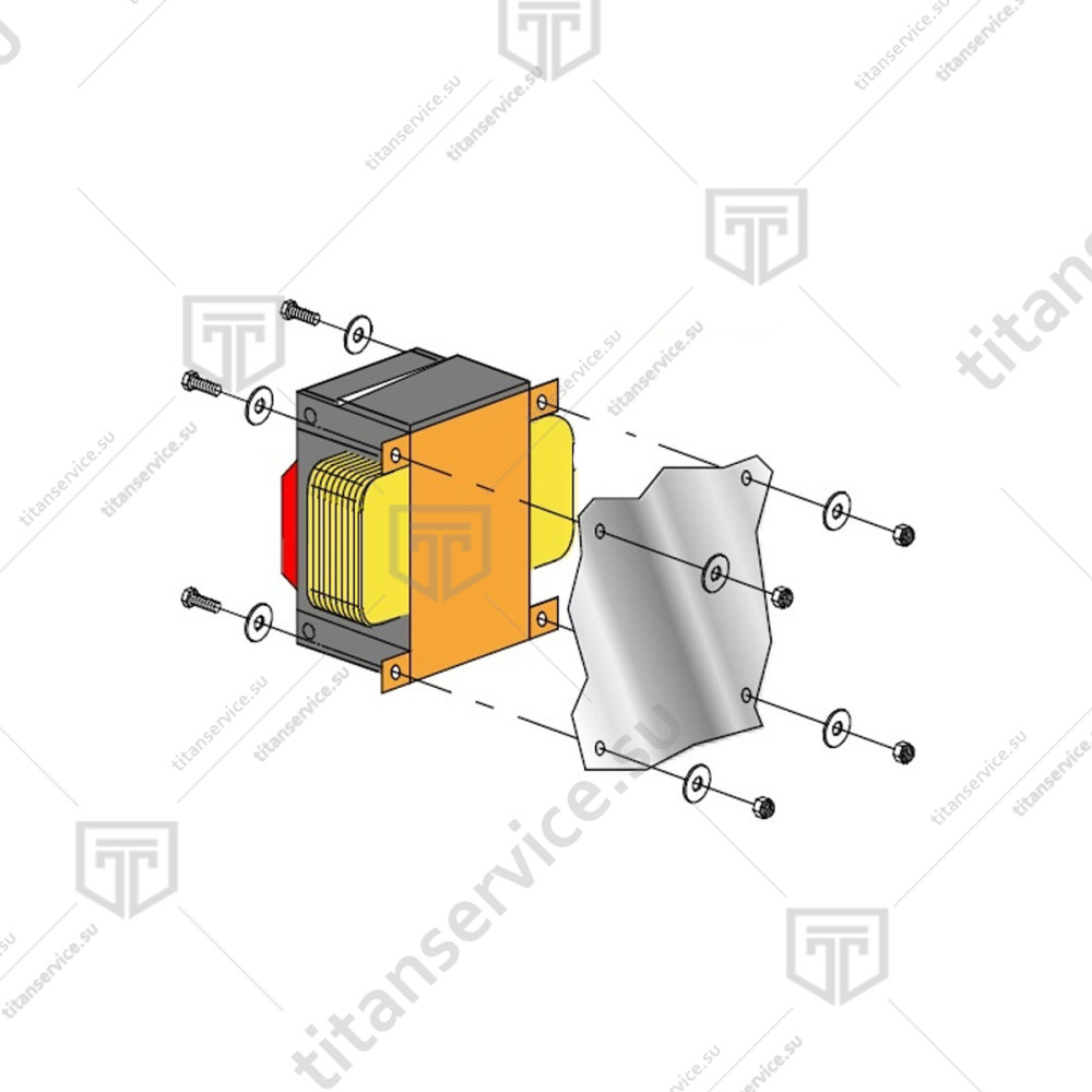 Трансформатор 150VA 400V-230V для посудомоечной машины Dihr 15381 - фото №1