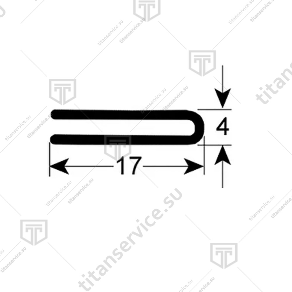 Уплотнитель двери 1000мм для стаканомоечной машины Comenda LB 200215 - фото №2