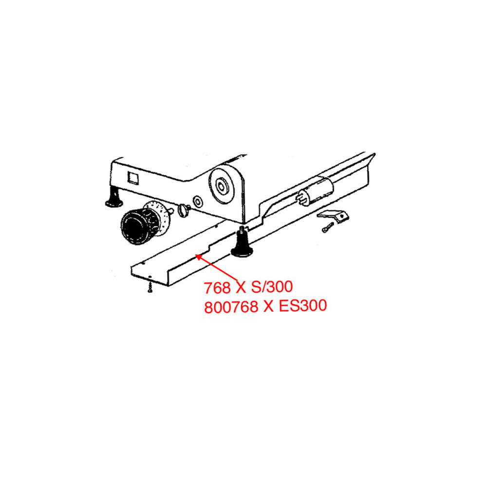 Крышка нижняя для слайсера Beckers ES 300 800768