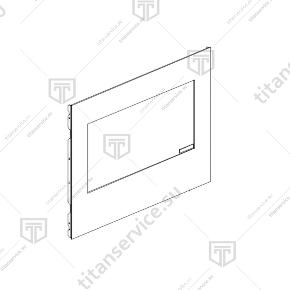 Дверь в сборе для пароконвектомата Unox XVC 205 KDR1091B - фото №1