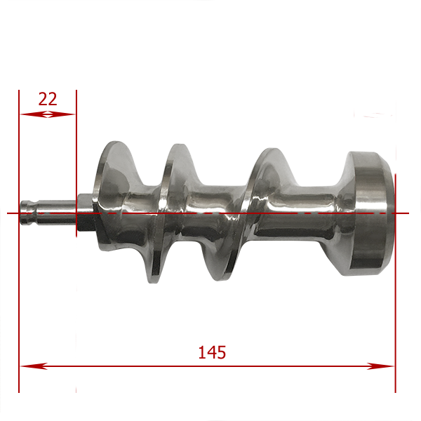 ШНЕК ДЛЯ МЯСОРУБКИ CRAZY PAN CP-MM12C, CP-MM12S НЕРЖ. СТАЛЬ - фото №4