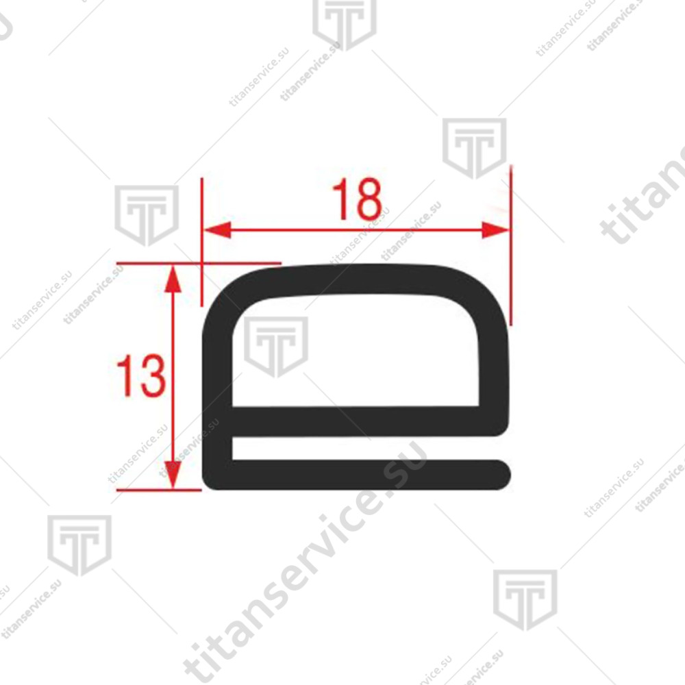 Уплотнитель двери 595мм силиконовый для посудомоечной машины Comenda LF 321 200216R - фото №2