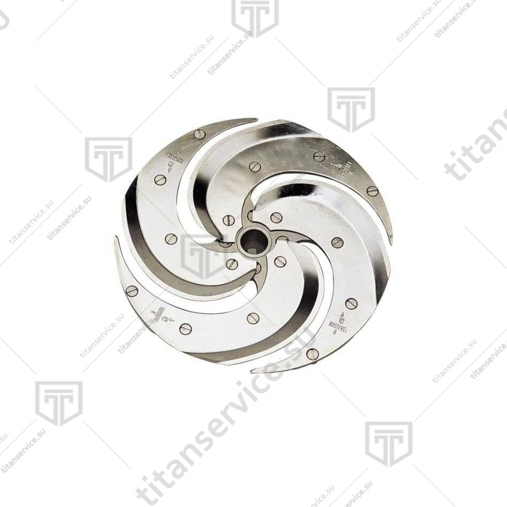 Диск нарезной для овощерезки 6мм Robot Coupe CL50/60 27245W MINERAL+ - фото №1