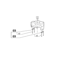 Узел поворотной скобы для куттера Robot Coupe R23/30/45/60 59223