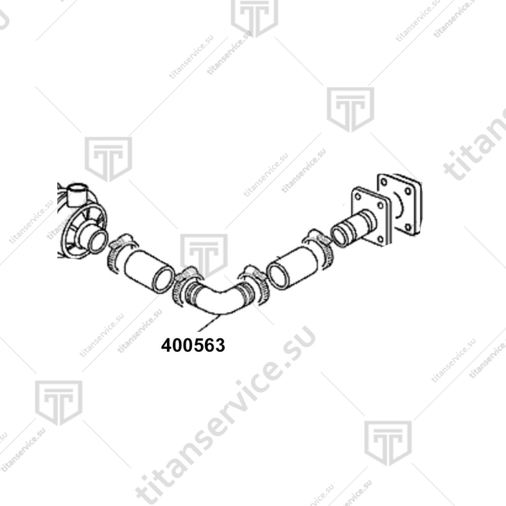Фитинг 90° для посудомоечной машины Comenda NG 602 400563 - фото №1