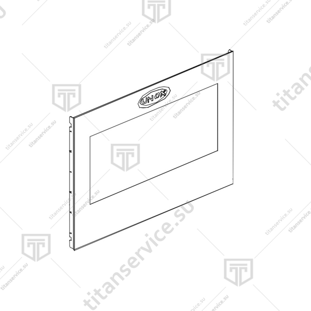 Дверь в сборе для шкафа пекарского Unox XBC 405 E KDR1131B - фото №1