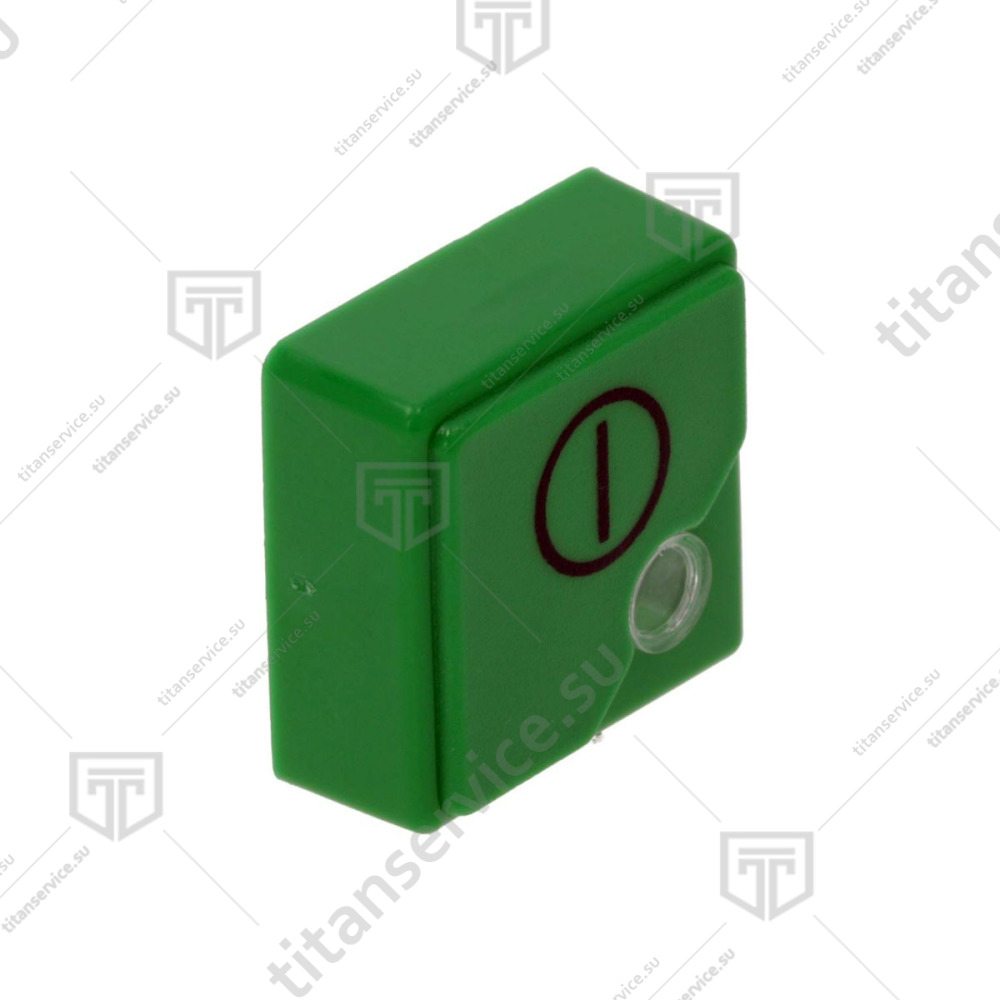 Кнопка "ON/OFF" зеленая для посудомоечной машины Dihr AX 15857 - фото №1