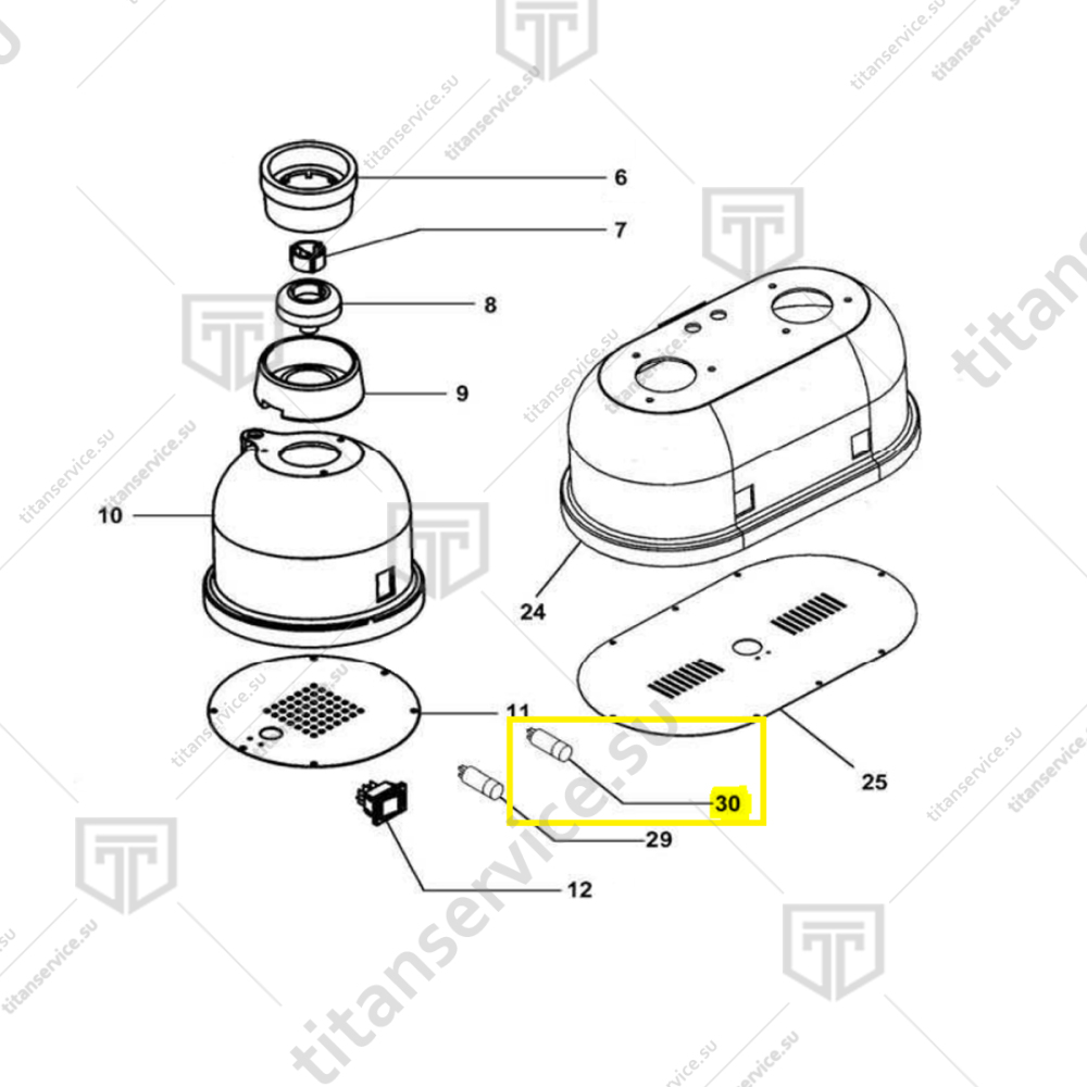 Выключатель для блендера Fimar FRP CO4687 - фото №1