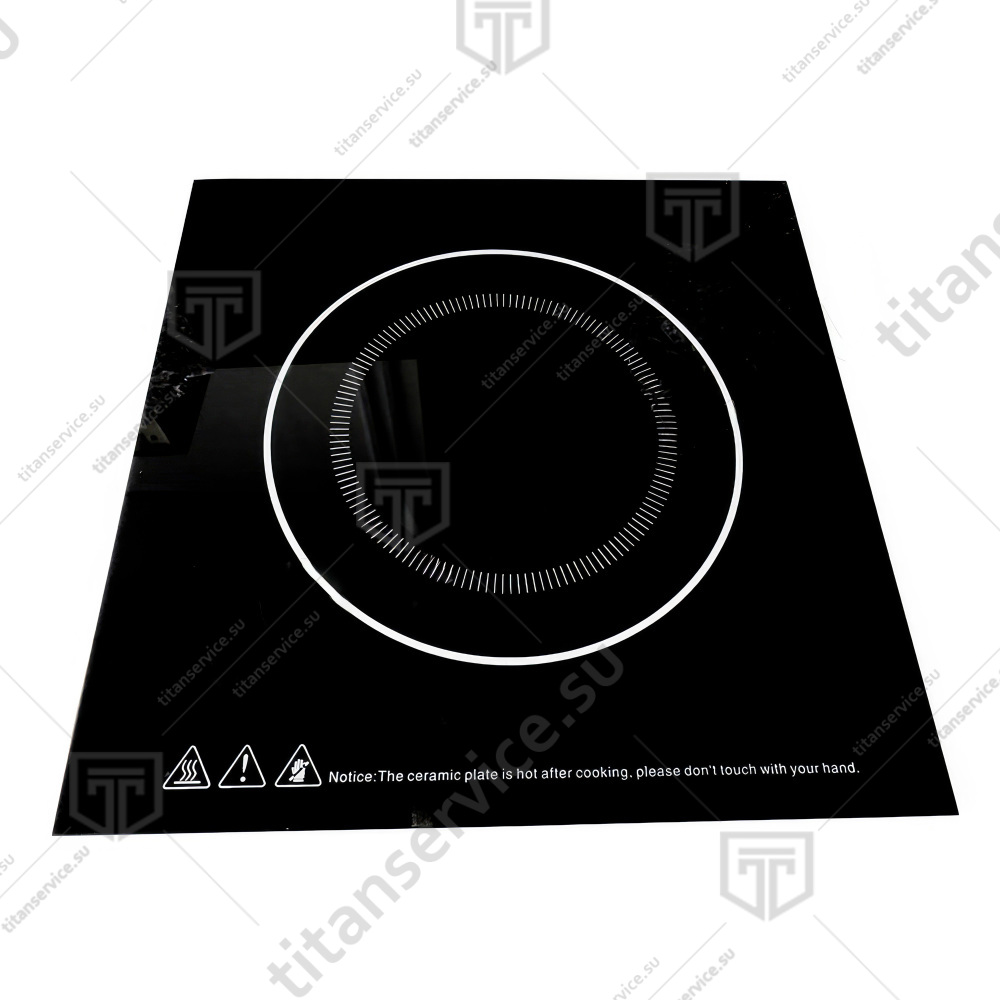 Стекло термостойкое 274х274 мм для индукционной плиты Gastrorag cерии TZ-JDL-C30A1 - фото №1