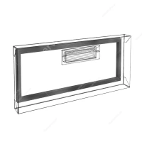 Уплотнитель магнитный 394х15х190 к столам охлождаемым GN/SN HICOLD 800403R (аналог)