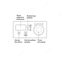 Наклейка КИП-49П.06.006-01 (пластик) панели управления модуля индукционного Abat