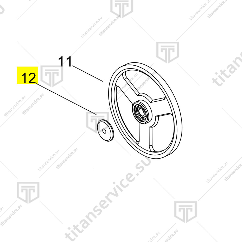 Уплотнитель круглый пилы для мяса Fama  1830 CE (FSG 103) F2550 - фото №1
