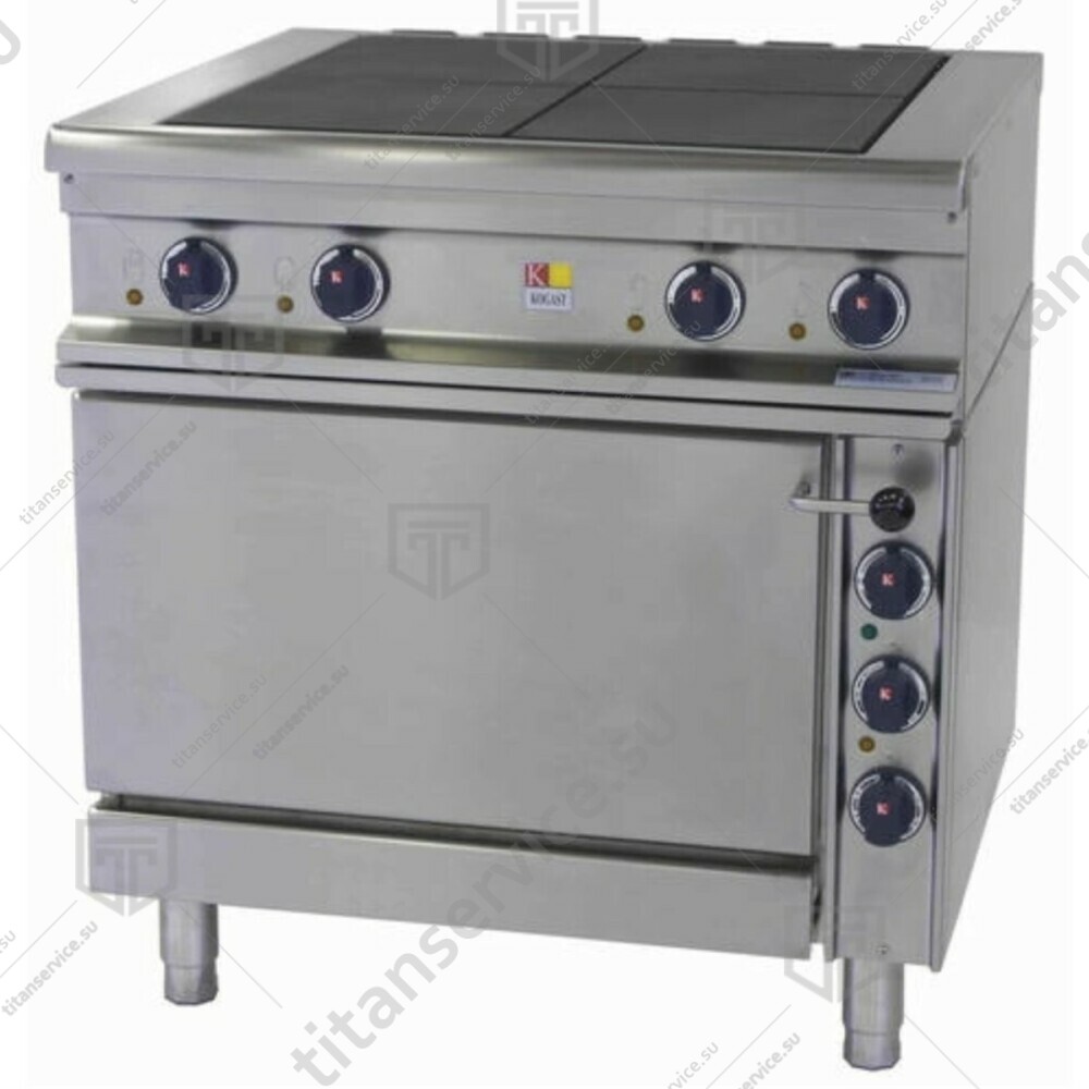 Плита 4 конфорочная 900 серии KOGAST ES-T49/1-56483 - фото №1