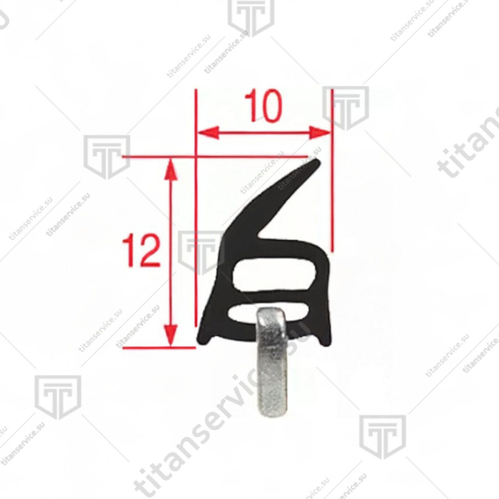 Уплотнитель двери для конвекционной печи Unox LineMicro XF 013 KGN1230A - фото №2
