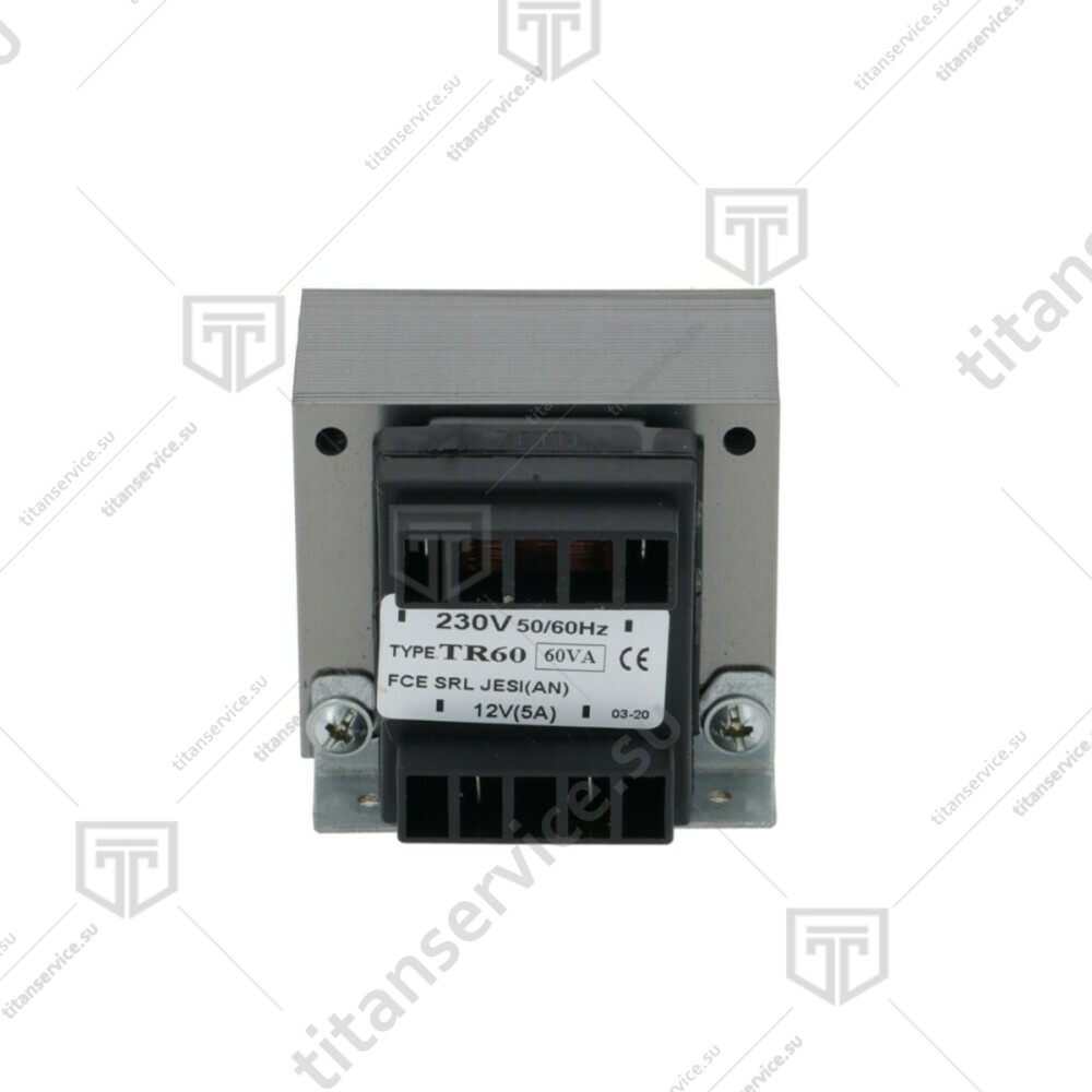 Трансформатор 230-12Vac 60VA для пароконвектомата XF 100/110/130/180/190 UNOX KVE1639A - фото №1