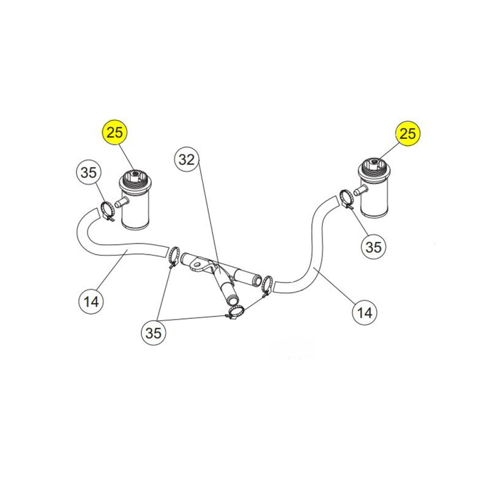 Фитинг нижний для котломоечной машины Apach Cook Line AK924 67179
