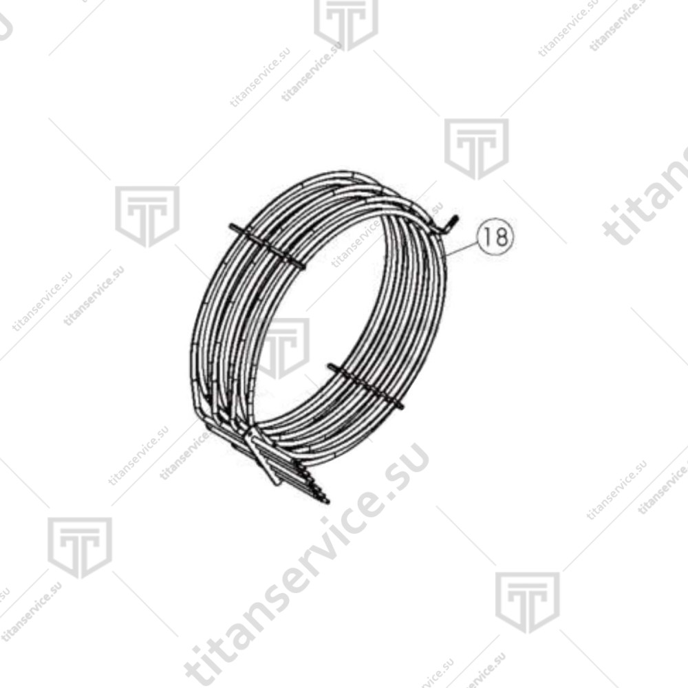 Тэн для пароконвектомата 11кВт Lainox NAE 061 B LAR65012292 - фото №1