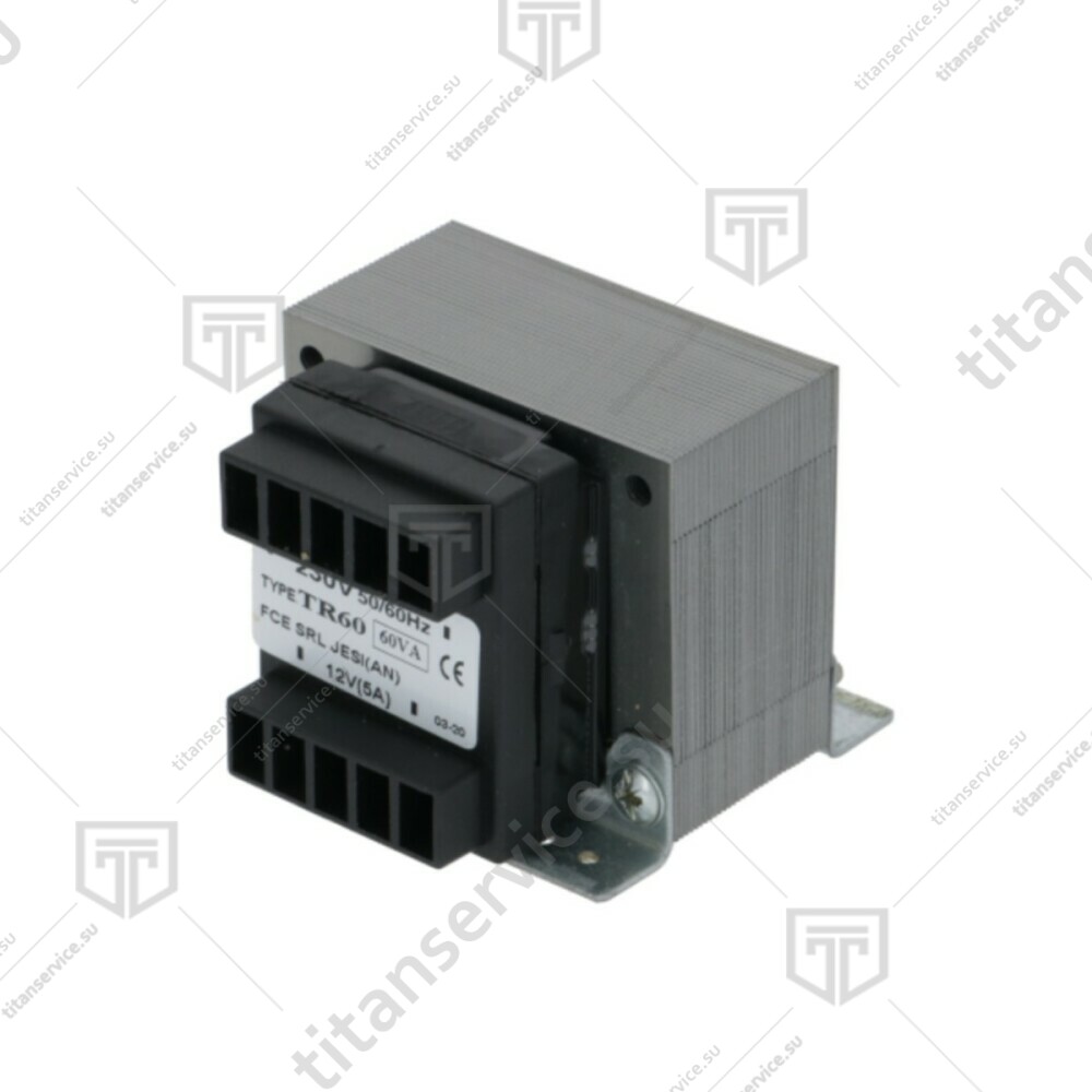 Трансформатор 230-12Vac 60VA для пароконвектомата XF 100/110/130/180/190 UNOX KVE1639A - фото №5