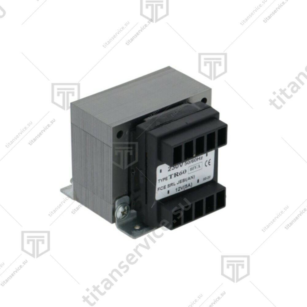 Трансформатор 230-12Vac 60VA для пароконвектомата XF 100/110/130/180/190 UNOX KVE1639A - фото №2