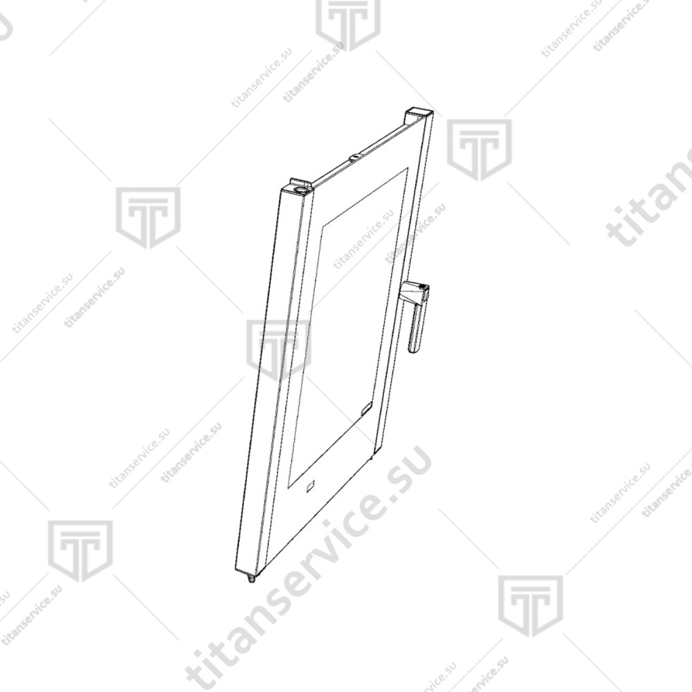 Дверь в сборе для пароконвектомата Unox XVC 705 KDR1106B - фото №1