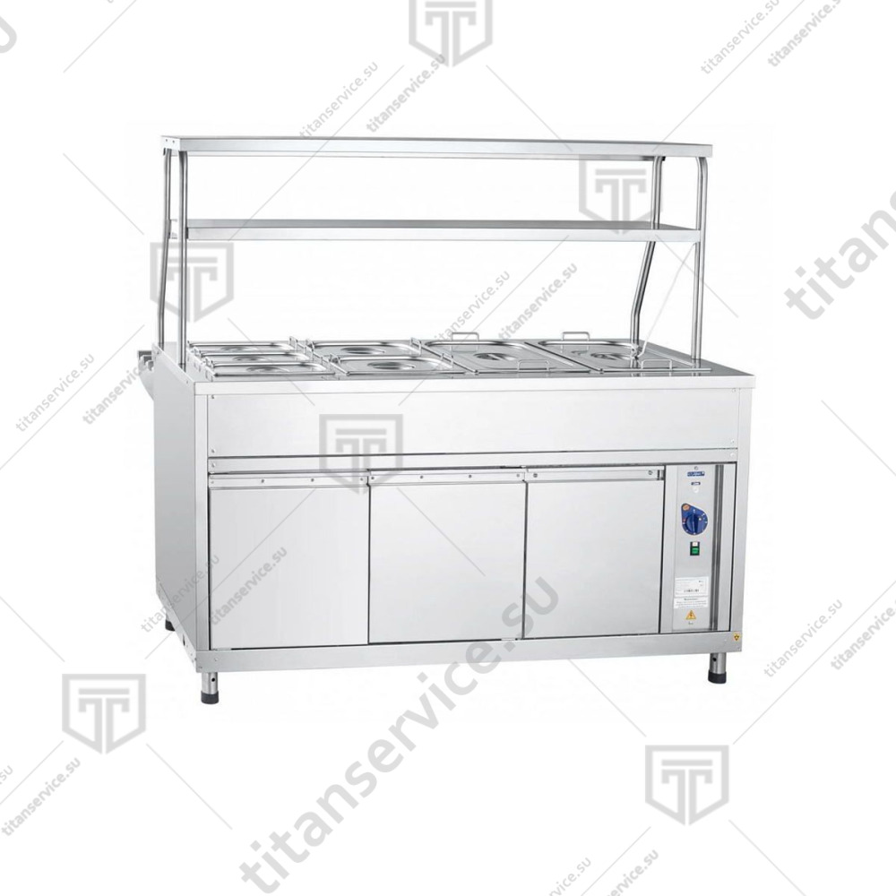 Мармит вторых блюд паровой с подогреваемыми полками Abat Аста ЭМК-70КМ-01 21000802501 - фото №2