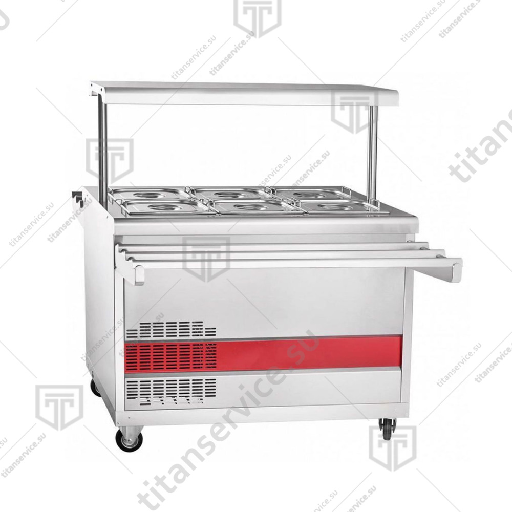 Прилавок холодильный Abat ПВВ(Н)-70ПМ-НШ передвижной - фото №2