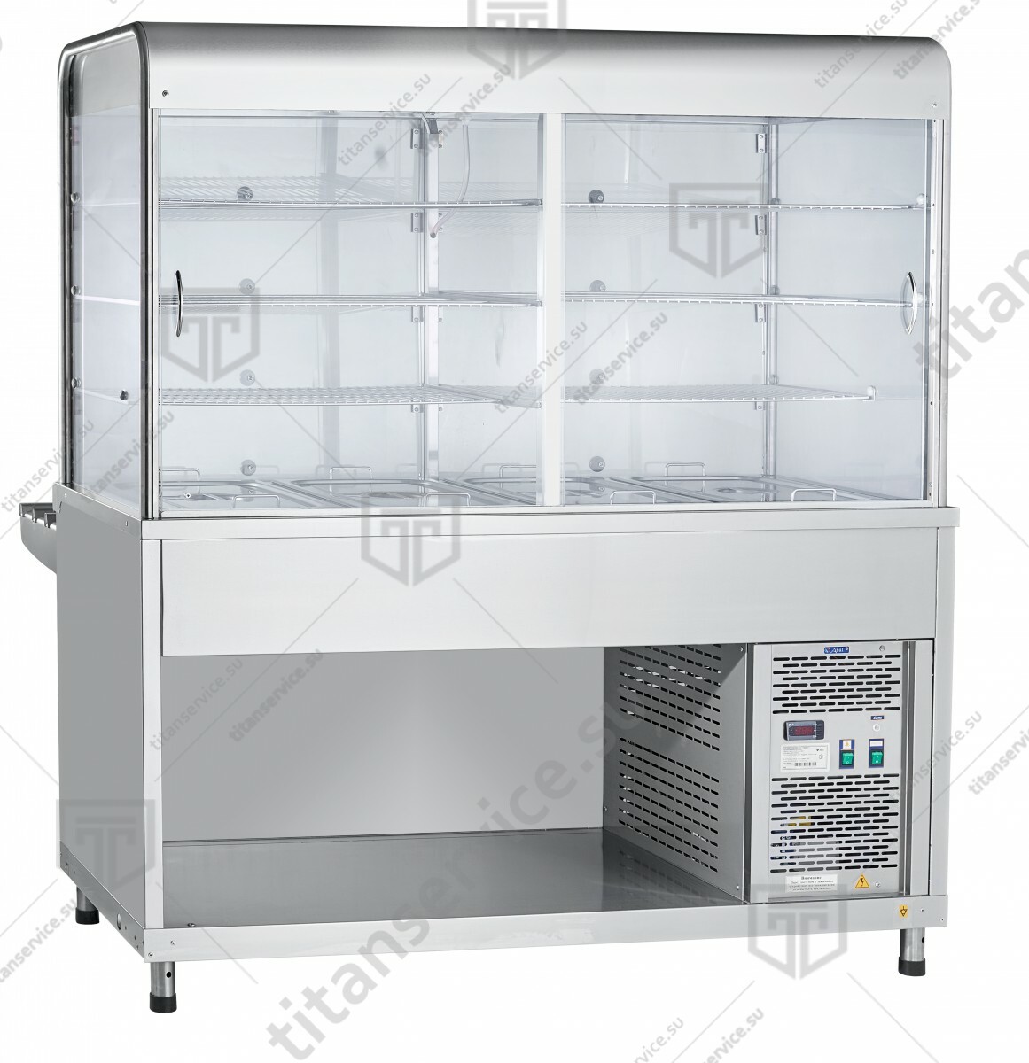 Прилавок-витрина холодильный Abat ПВВ(Н)-70КМ-С-03-НШ - фото №1