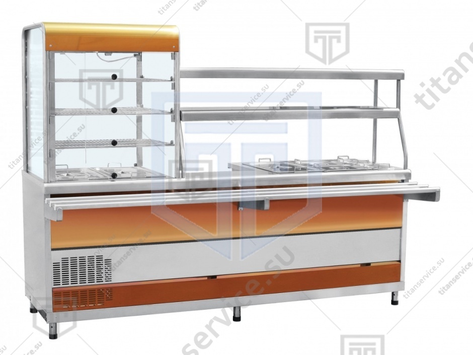 Мини-линия раздачи Abat ПВХМ-70КМУ "золото" - фото №2