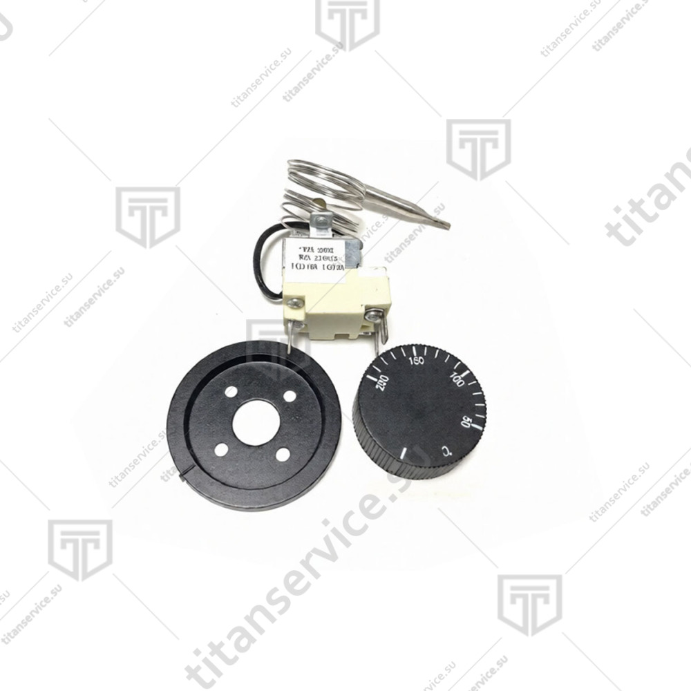 Терморегулятор WZA-200E 1,0 м. от 50°С до 200°С 16A с ручкой - фото №2