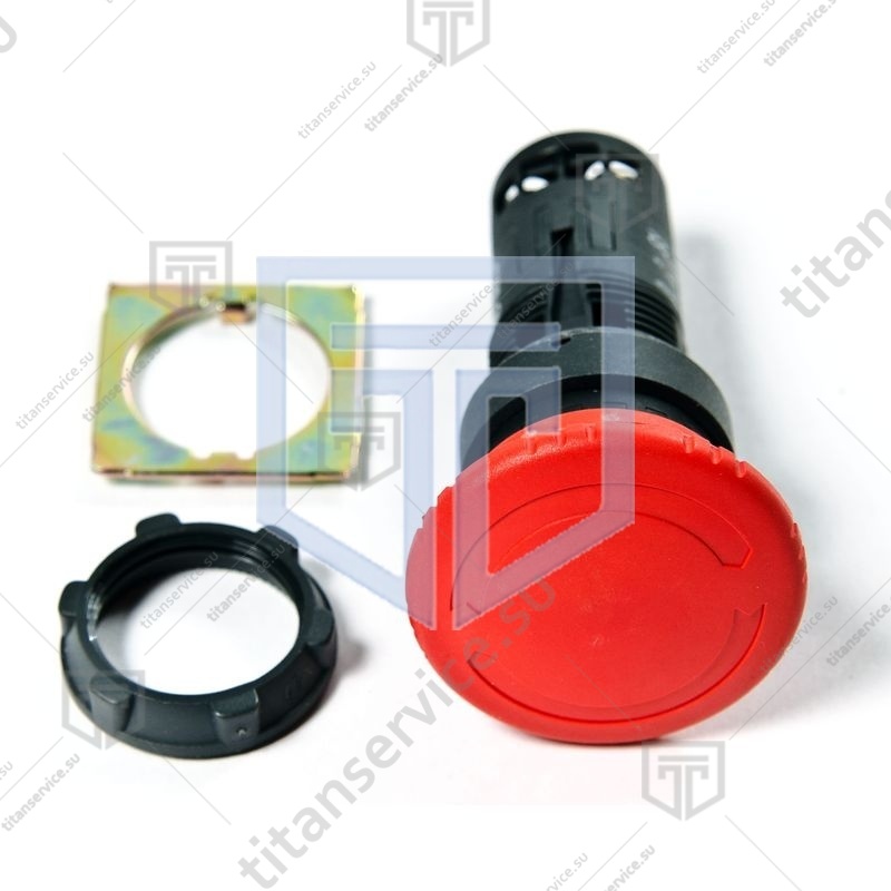 Кнопка SHN XB7 ES 545P (аварийного останова, красная, 22 мм) - фото №1