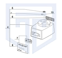 Корпус двигателя в сборе куттера R3 1500 Robot Coupe 39322