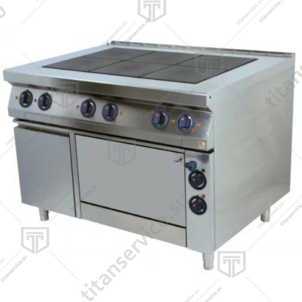 Плита 6 конфорочная 900 серии KOGAST ES-T69/1-0-55890 - фото №1