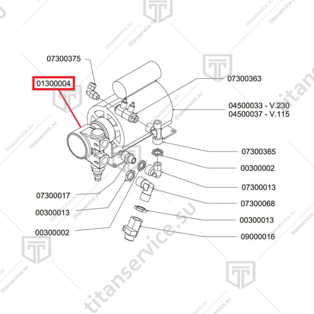 Помпа для кофемашины Nuova Simonelli Appia 1 GR 01300004 - фото №4